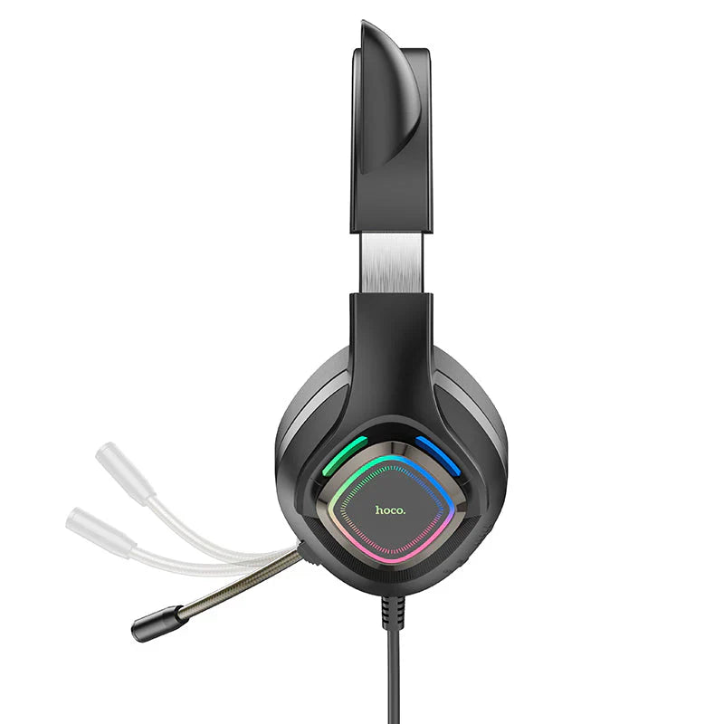 hoco. Cute Glowing Cat Ear Gaming Headset with Mic and LED Light W107 hoco. Cute Glowing Cat Ear Gaming Headset with Mic and LED Light W107